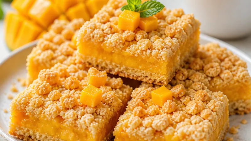 Mango Crumble Bars