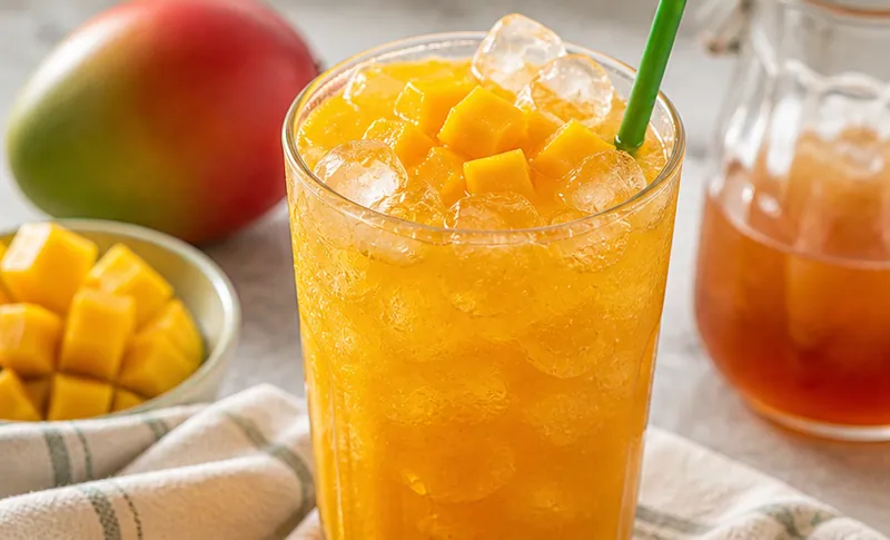 Mango Iced Tea Refresher (Starbucks Style), ready to serve