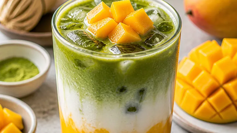 Mango Matcha Latte