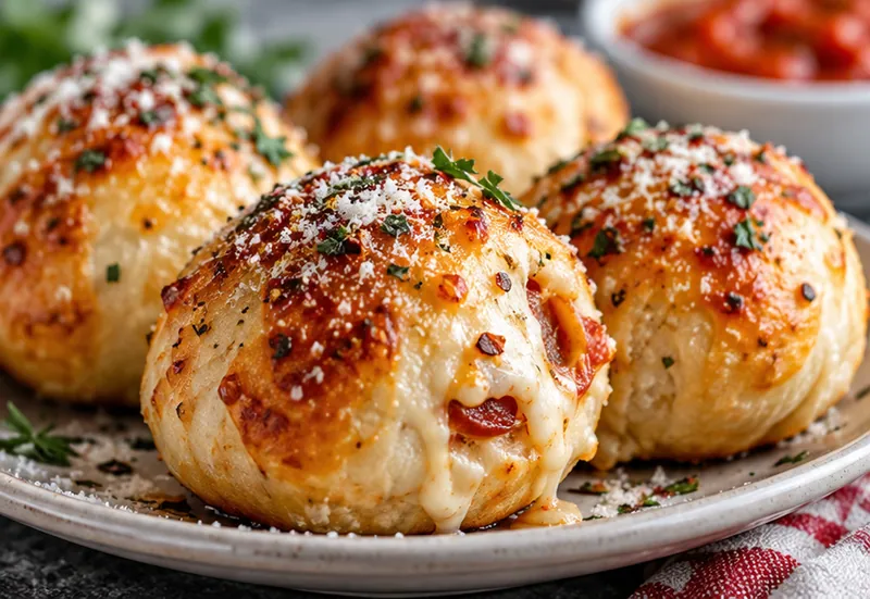 Easy Pizza Bombs Recipe, ready to serve
