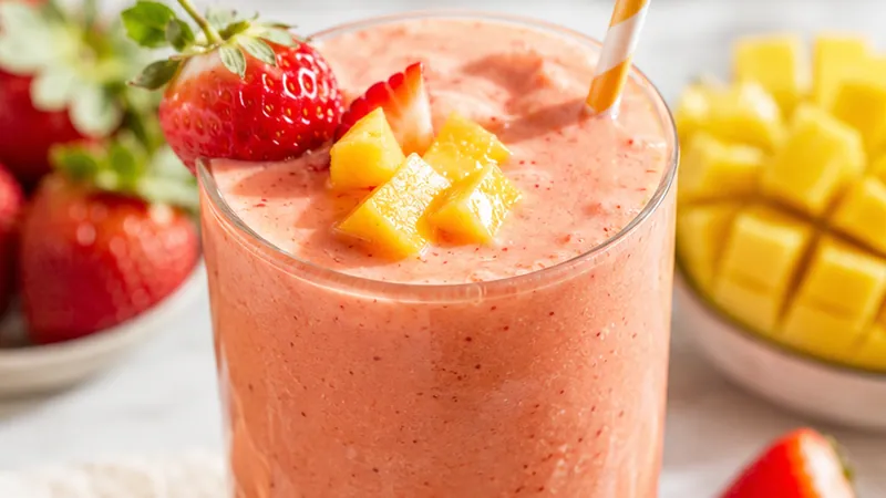 Strawberry Mango Tropical Smoothie