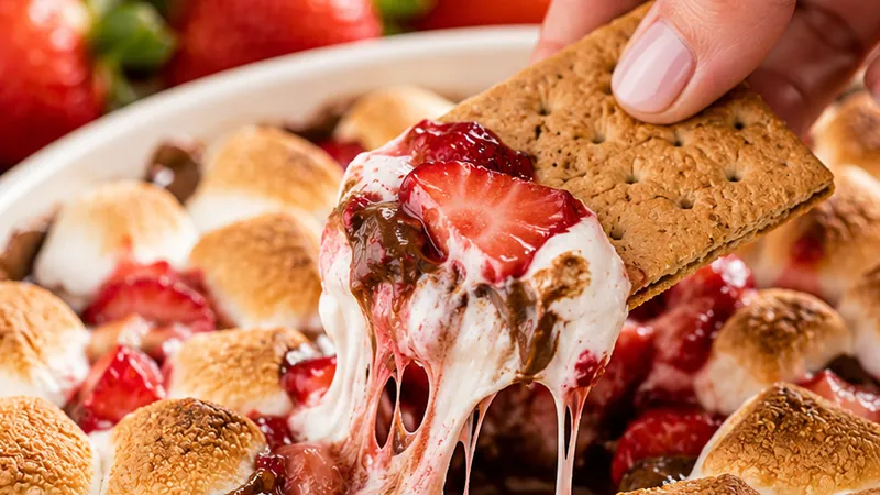 Strawberry S'mores Dip