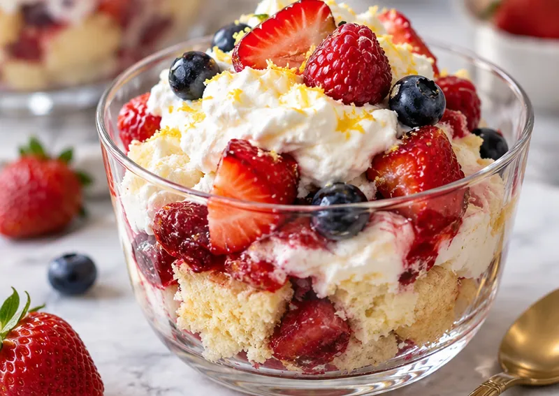 Easy Trifle Recipe, ready to serve