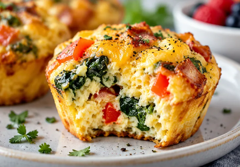 Egg Muffins Recipe, ready to serve