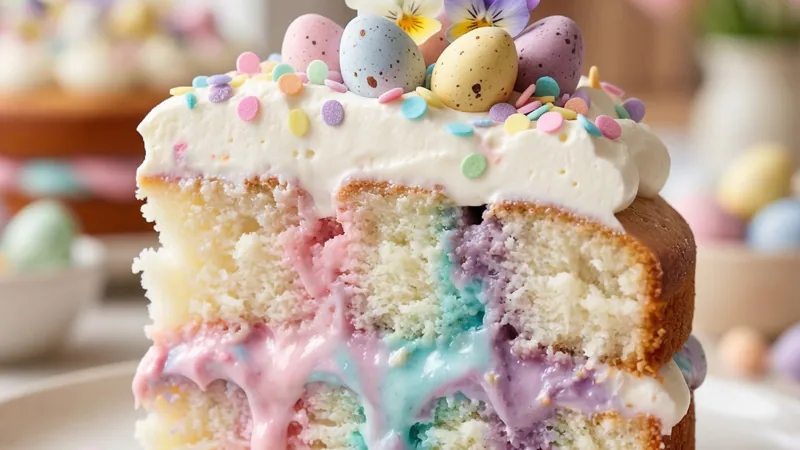 Easy Easter Poke Cake Recipe