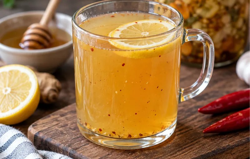 Fire Cider Recipe for Beginners, ready to serve