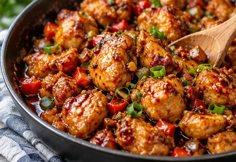 Firecracker Chicken Recipe, ready to serve