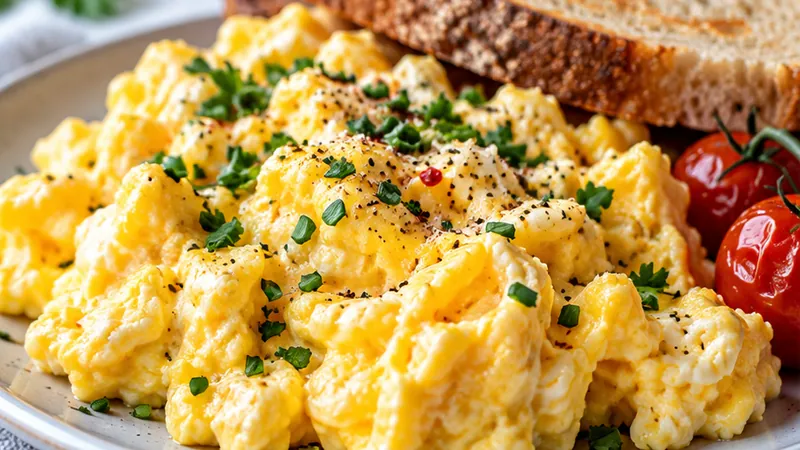 Fluffy Scrambled Eggs Recipe