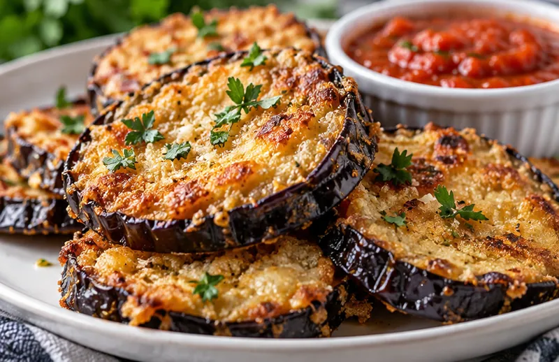Fried Eggplant Recipe, ready to serve