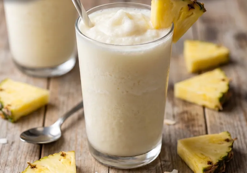 Frozen Pina Colada Recipe, ready to serve