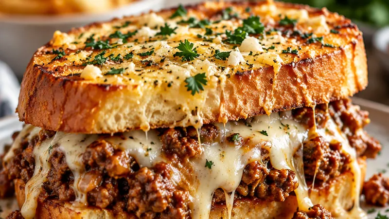 Garlic Bread Sloppy Joes