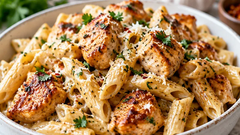Garlic Butter Chicken Pasta Recipe