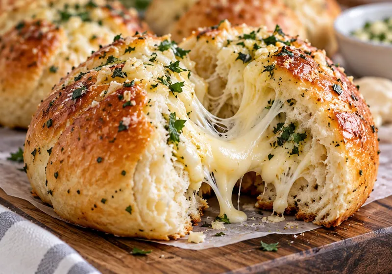 Garlic Cheese Bun Recipe, ready to serve