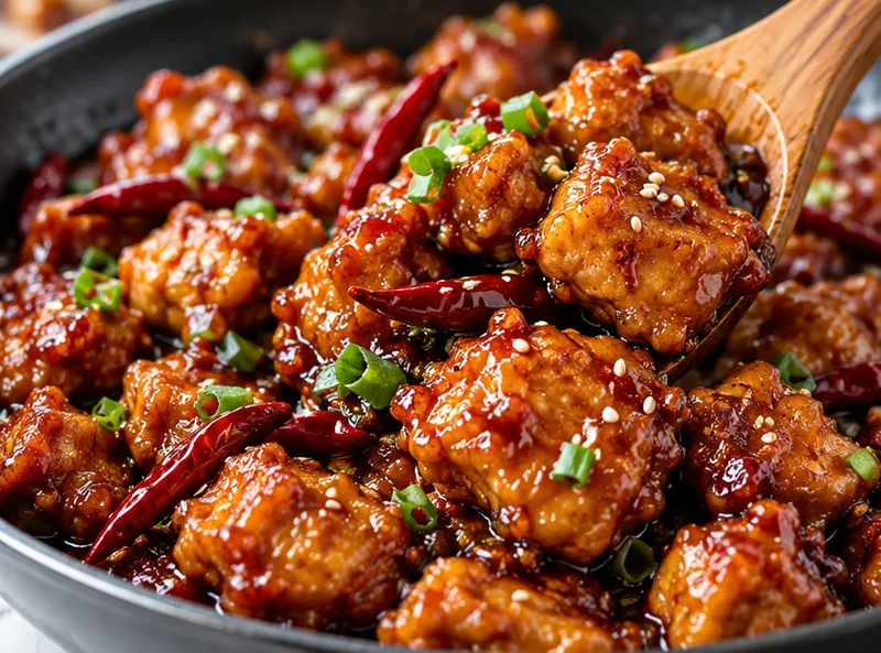 General Tso's Chicken Recipe, ready to serve