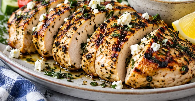 Greek Chicken Recipe, ready to serve