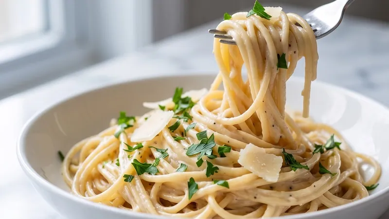 Healthy Creamy Spaghetti Using Low-Fat Cream Alternatives