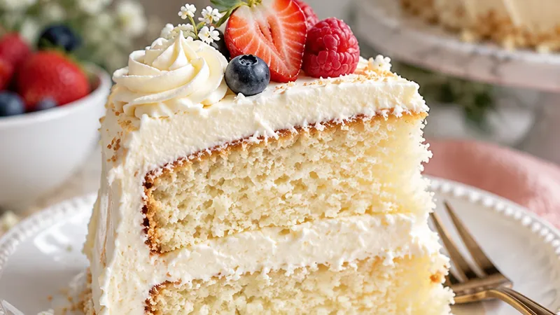 Heavenly Fluffy Vanilla Dream Cake Recipe