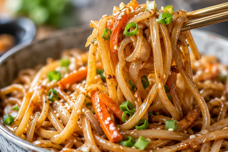 Hibachi Noodles Recipe, ready to serve