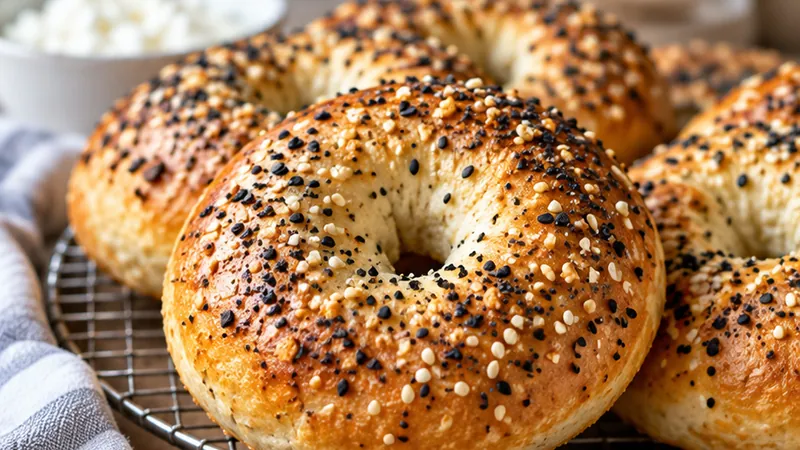 High Protein Cottage Cheese Bagels