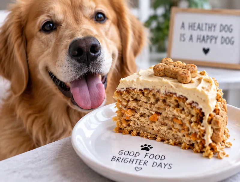 Homemade Doggie Cake Recipe, ready to serve