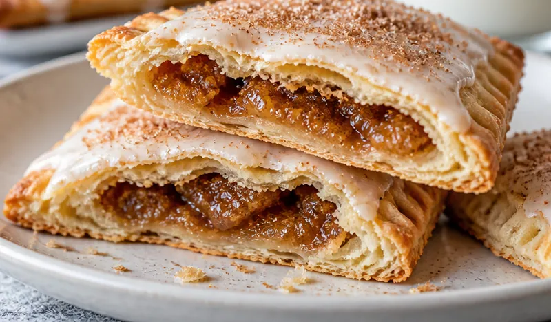 Homemade Frosted Brown Sugar Cinnamon Pop-Tarts, ready to serve