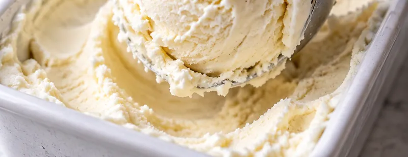 Homemade Ice Cream Recipe, ready to serve