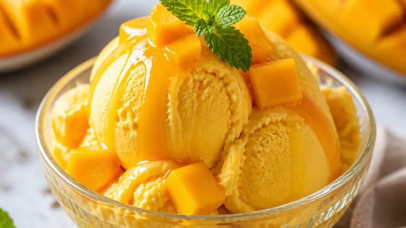 Mango Ice Cream (No-Churn)