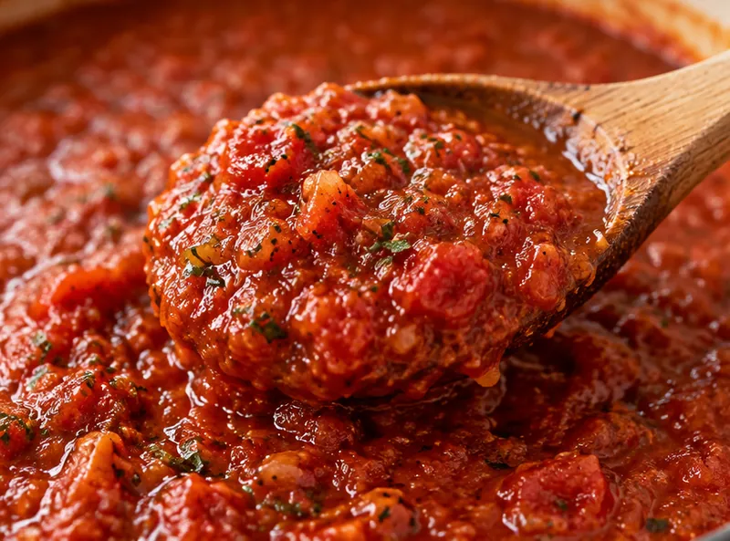Homemade Marinara Sauce Recipe, ready to serve