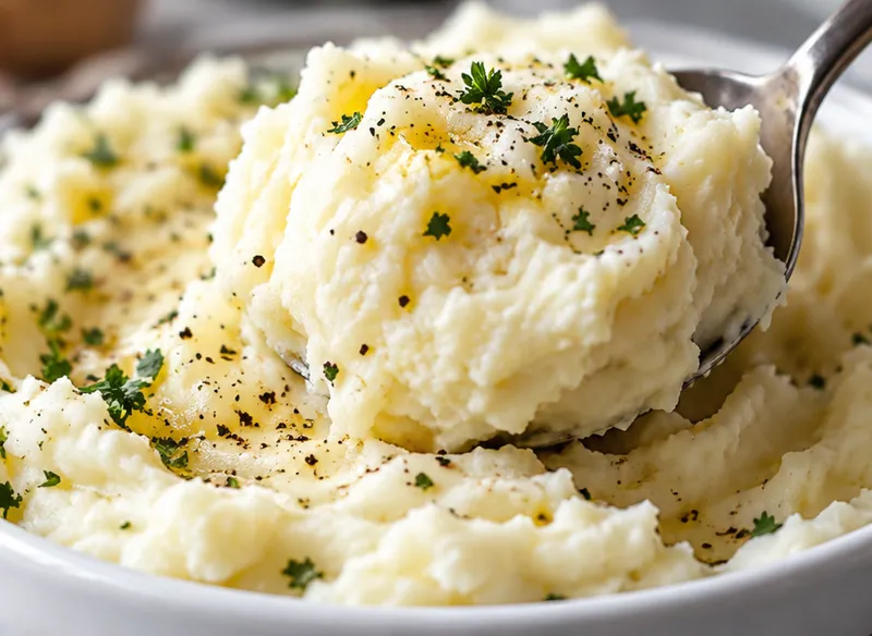 Homemade Mashed Potatoes Recipe, ready to serve