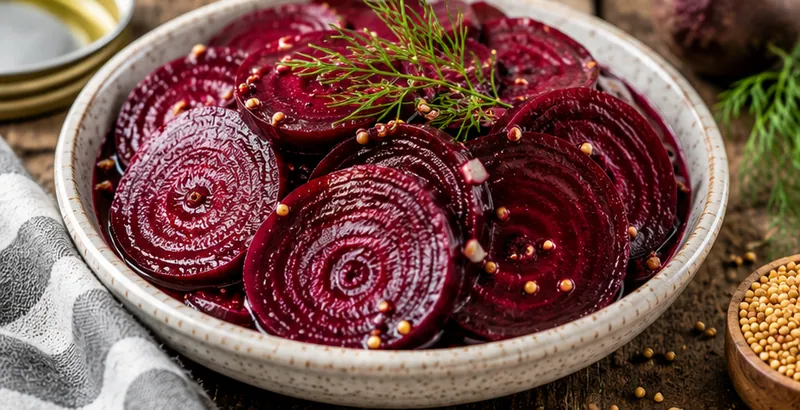 Homemade Pickled Beets That Stay Crisp, ready to serve