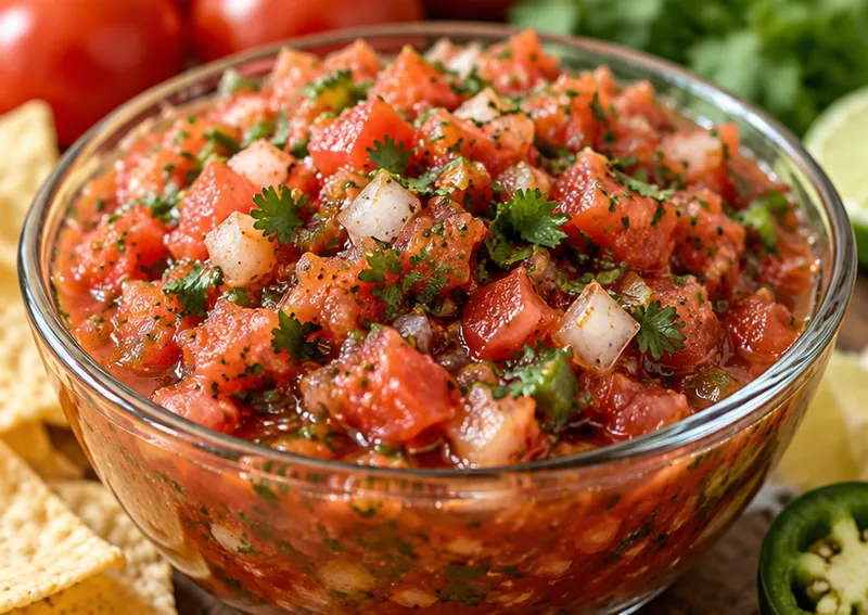 Homemade Salsa Recipe, ready to serve