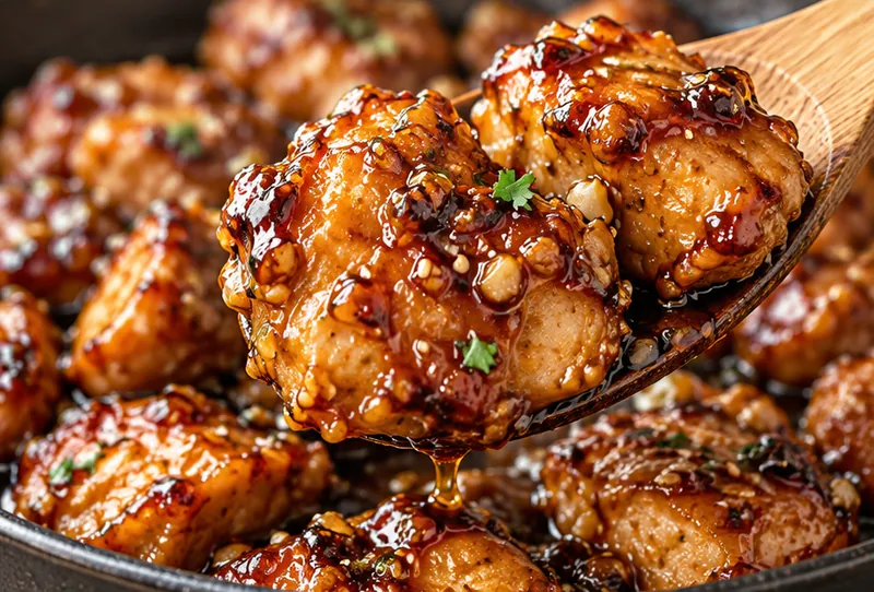 Honey Garlic Chicken Recipe, ready to serve
