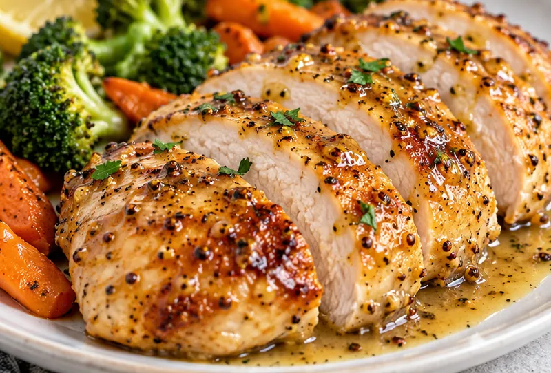 Honey Mustard Chicken Recipe, ready to serve