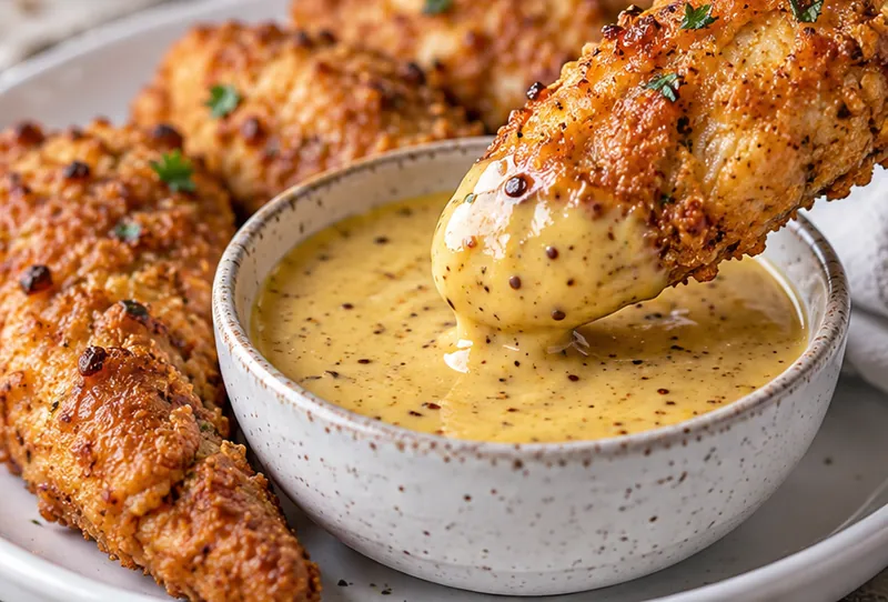 Honey Mustard Sauce Recipe, ready to serve