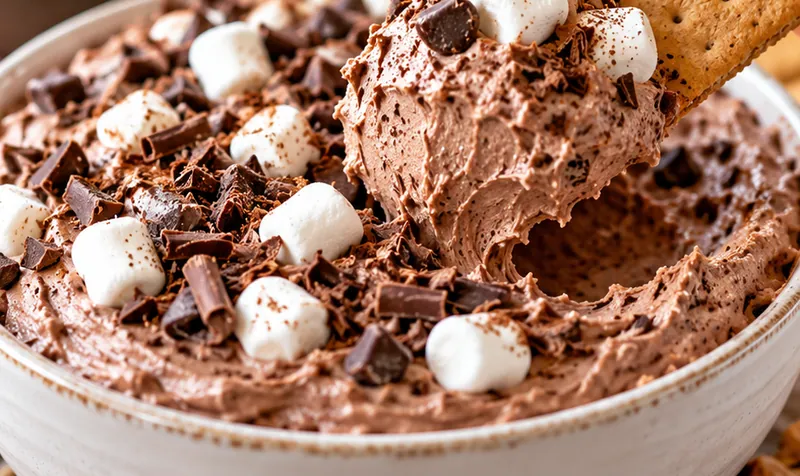 Hot Cocoa Dip, ready to serve