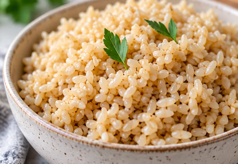 Instant Pot Brown Rice Recipe, ready to serve
