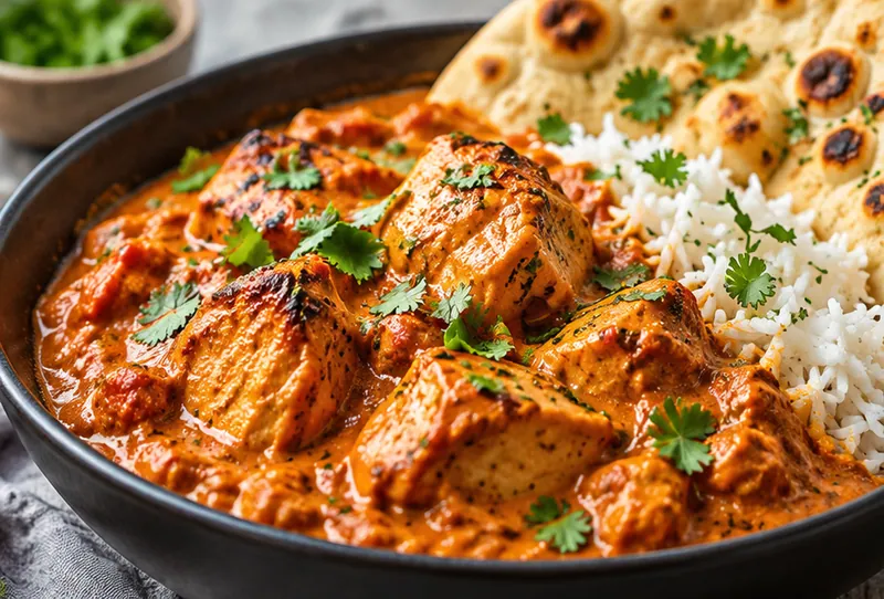 Instant Pot Chicken Tikka Masala, ready to serve