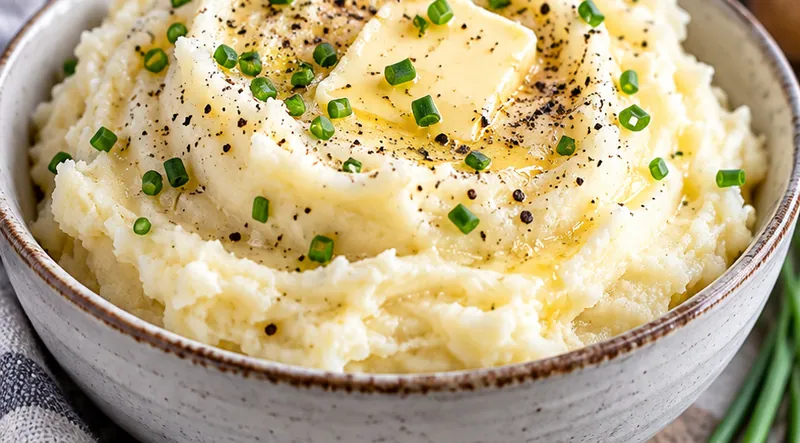 Instant Pot Mashed Potatoes, ready to serve