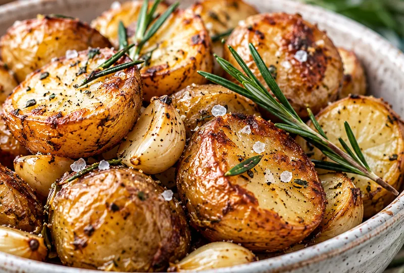 Instant Pot Roasted Potatoes, ready to serve