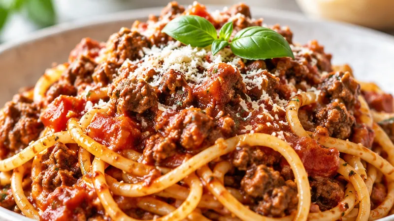 Instant Pot Spaghetti and Meat Sauce Recipe