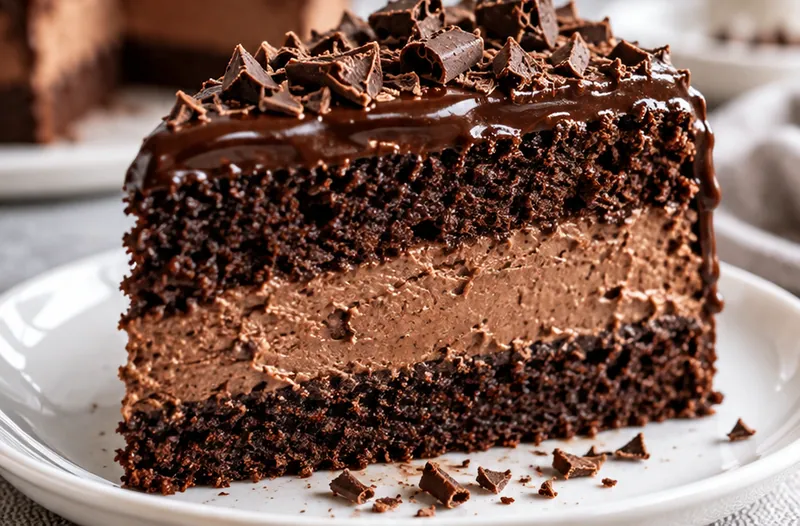 Irresistible Chocolate Delight Cake Recipe, ready to serve