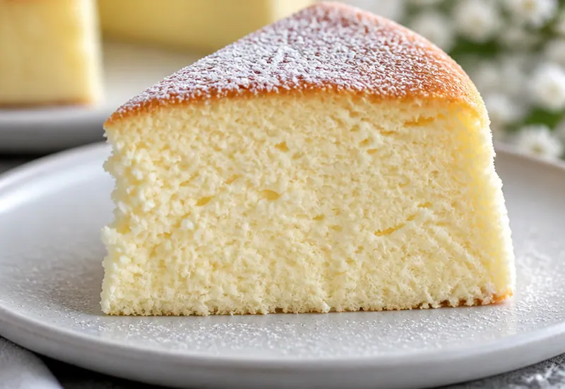 Japanese Cotton Cheesecake Recipe, ready to serve