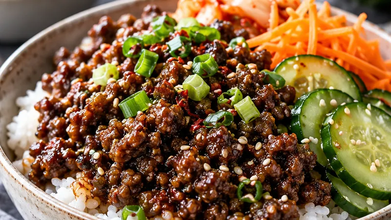 Korean Ground Beef Bowl