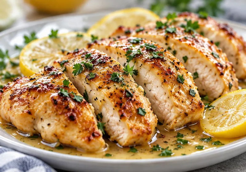 Lemon Chicken Recipe, ready to serve