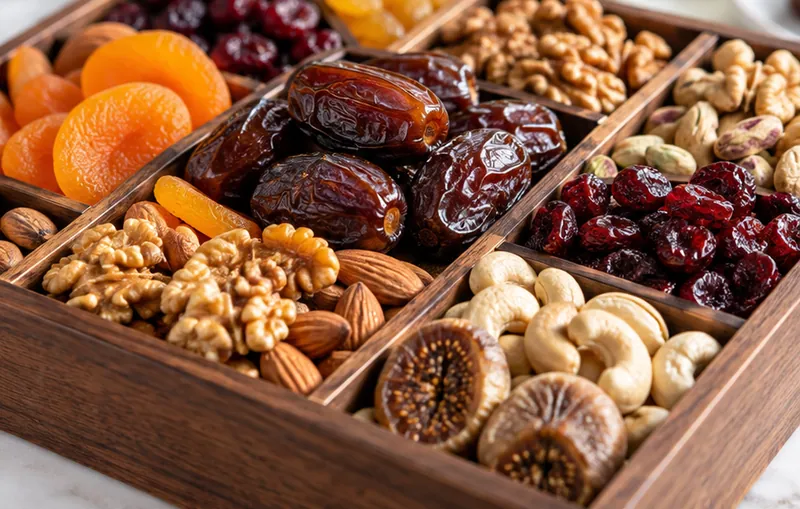 Luxury Fruit and Nut Selection Gift Tray Recipe, ready to serve