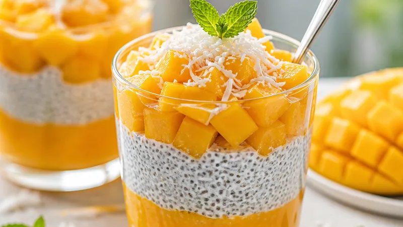 Mango Chia Pudding Parfaits
