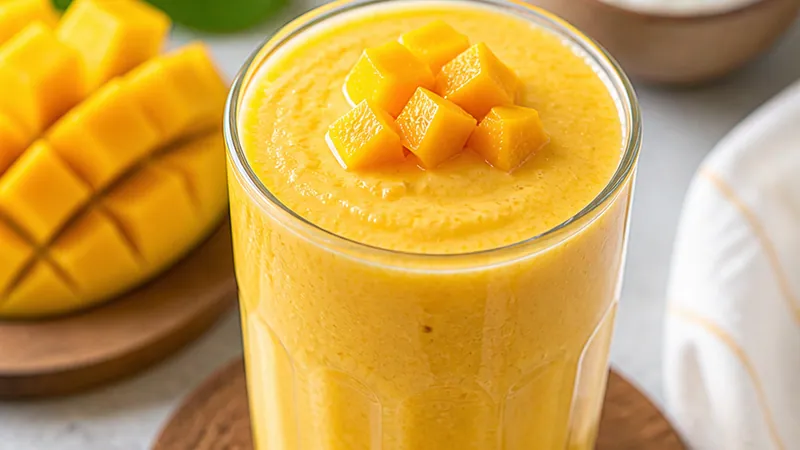 Mango Lassi (Sweet Mango Yogurt Smoothie)