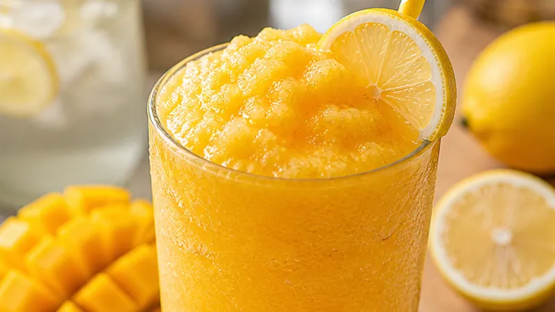 Mango Lemonade Slush Dessert