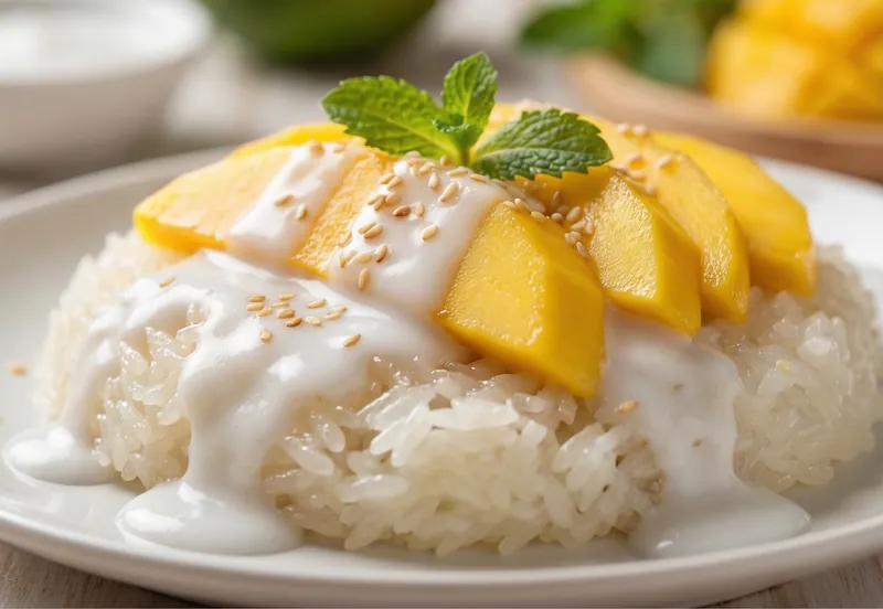 Mango Sticky Rice, ready to serve