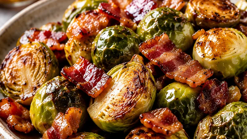 Maple Bacon Brussels Sprouts